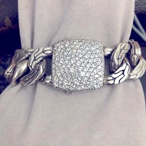 John hardy  Sapphire large link bracelet size 7